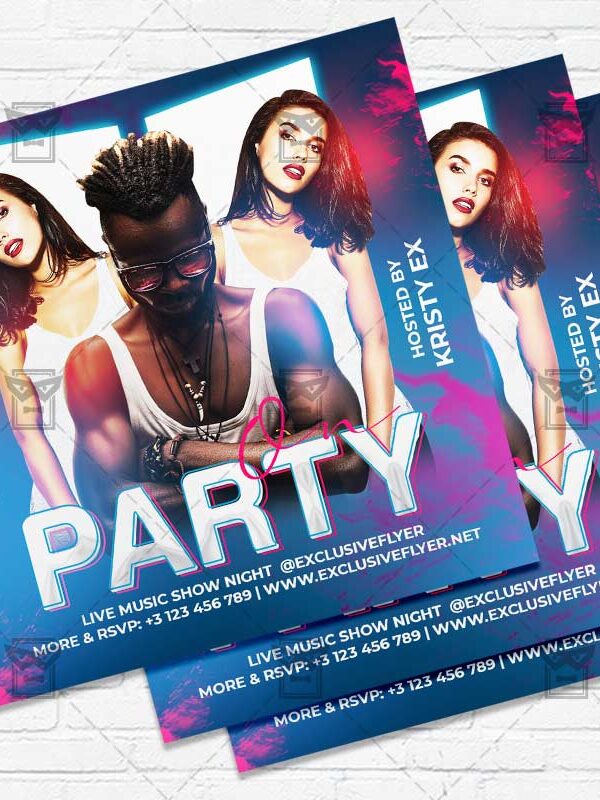 Party On - Flyer PSD Template