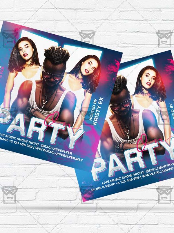 Party On - Flyer PSD Template