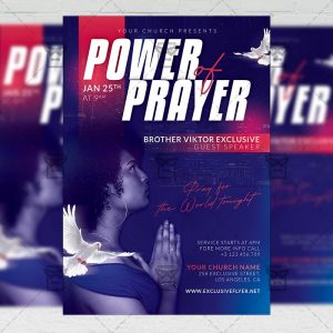 Power of Prayer - Flyer PSD Template