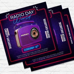 World Radio Day- Flyer PSD Template