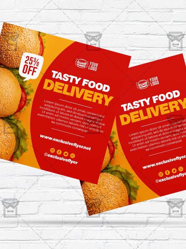 Food Delivery - Flyer PSD Template