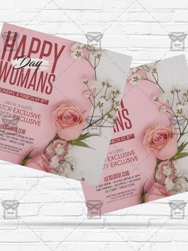 Happy International Womans Day - Flyer PSD Template