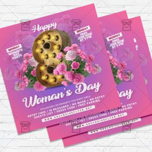 Happy Women Day - Flyer PSD Template