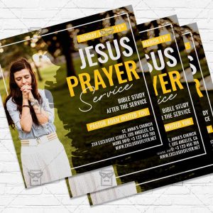 Jesus Prayer - Flyer PSD Template