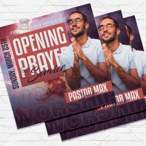 Opening Prayer - Flyer PSD Template