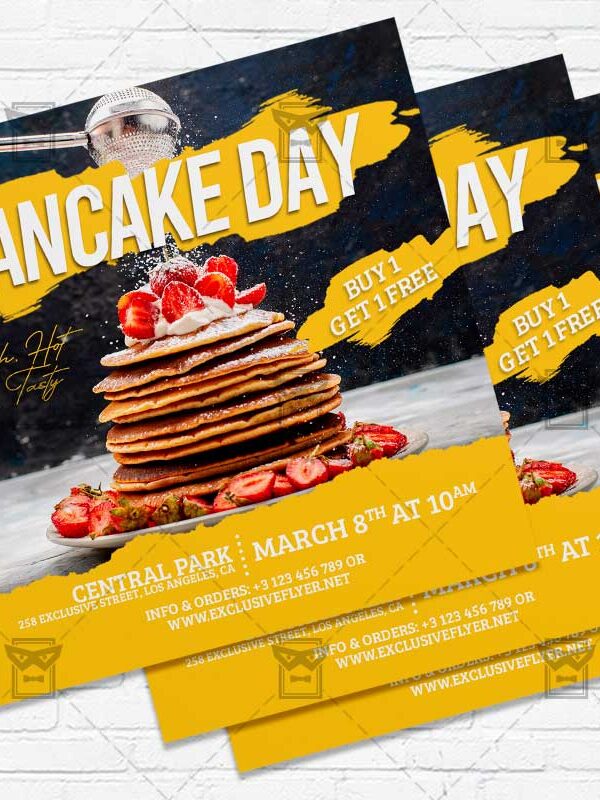 Pancake Day - Flyer PSD Template