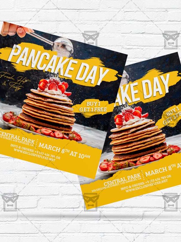 Pancake Day - Flyer PSD Template