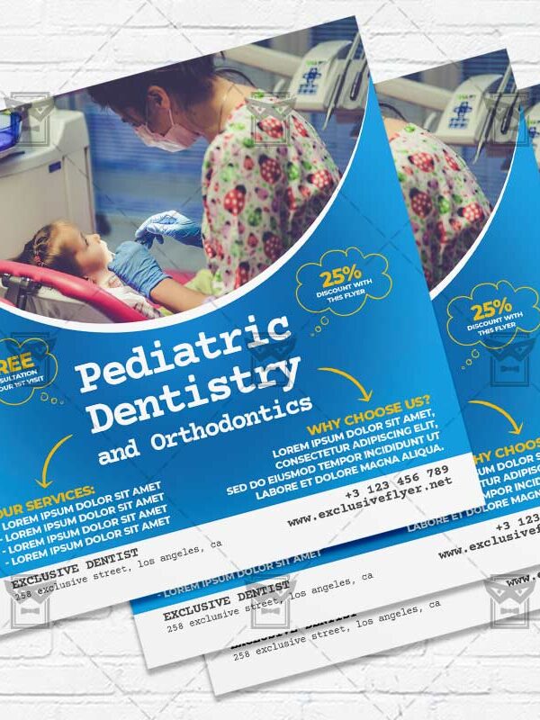 Pediatric Dentistry - Flyer PSD Template