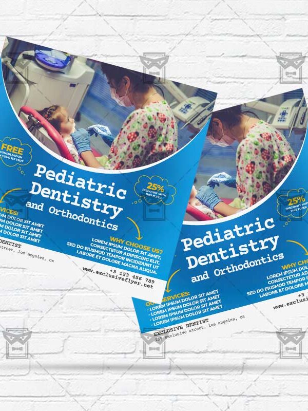 Pediatric Dentistry - Flyer PSD Template