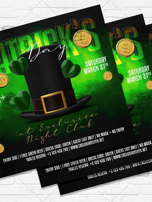 St. Patricks Day Celebration - Flyer PSD Template