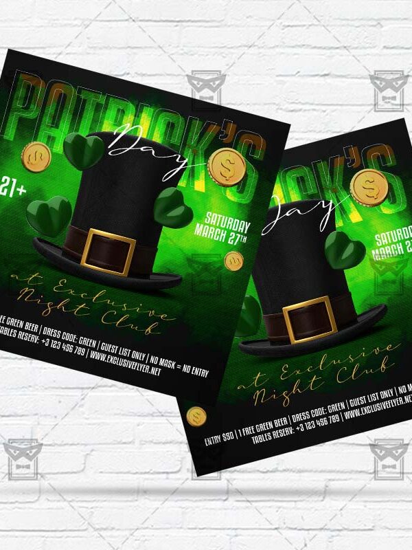 St. Patricks Day Celebration - Flyer PSD Template