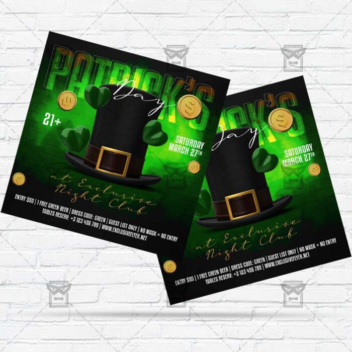 St. Patricks Day Celebration - Flyer PSD Template