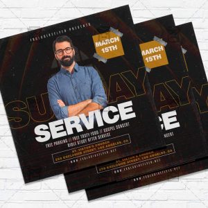 Sunday Service - Flyer PSD Template