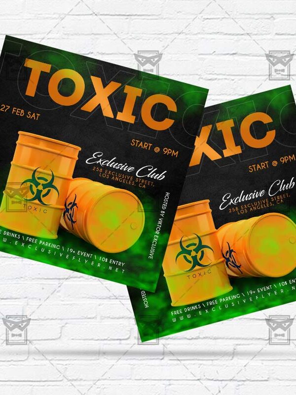 Toxic Party - Flyer PSD Template