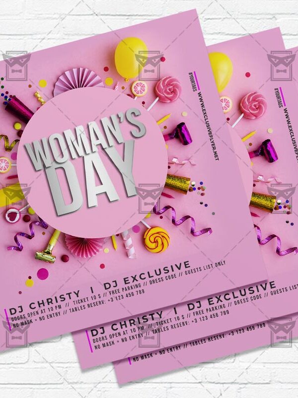 Woman International Day - Flyer PSD Template