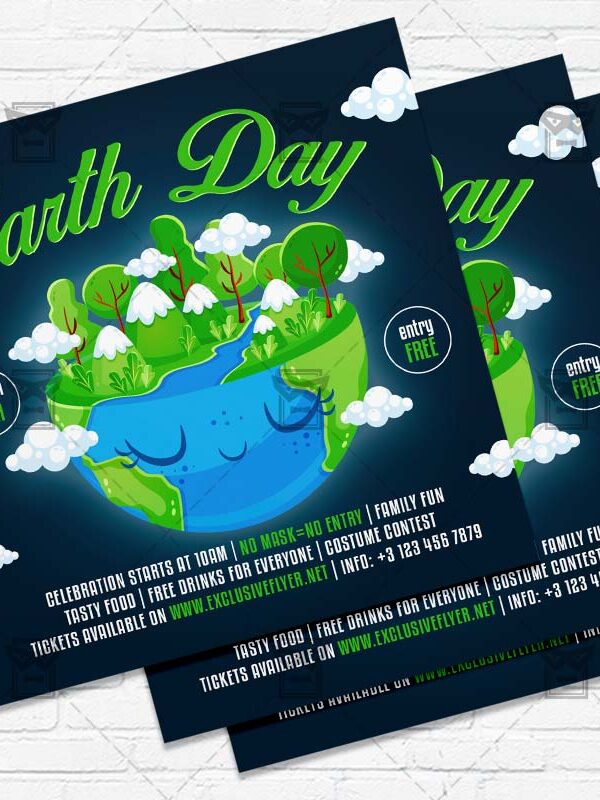 Earth Day - Flyer PSD Template