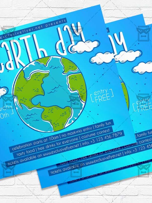 Earth Day Celebration - Flyer PSD Template