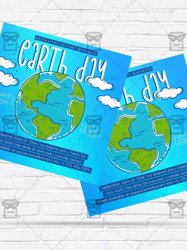 Earth Day Celebration - Flyer PSD Template