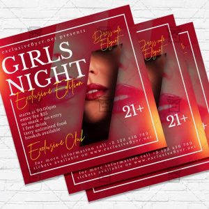 Girls Night - Flyer PSD Template | ExclusiveFlyer