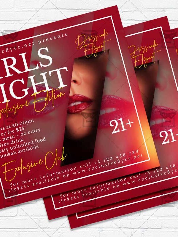 Girls Night - Flyer PSD Template | ExclusiveFlyer