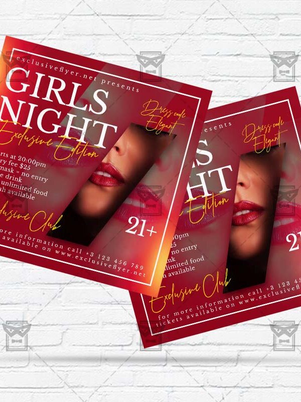 Girls Night - Flyer PSD Template | ExclusiveFlyer