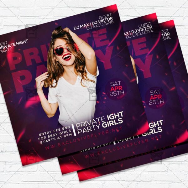 Private Party - Flyer PSD Template