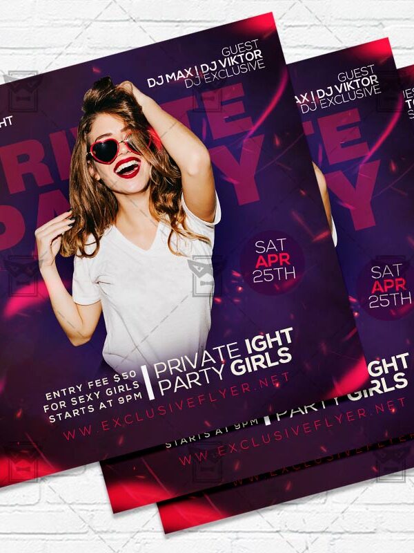 Private Party - Flyer PSD Template