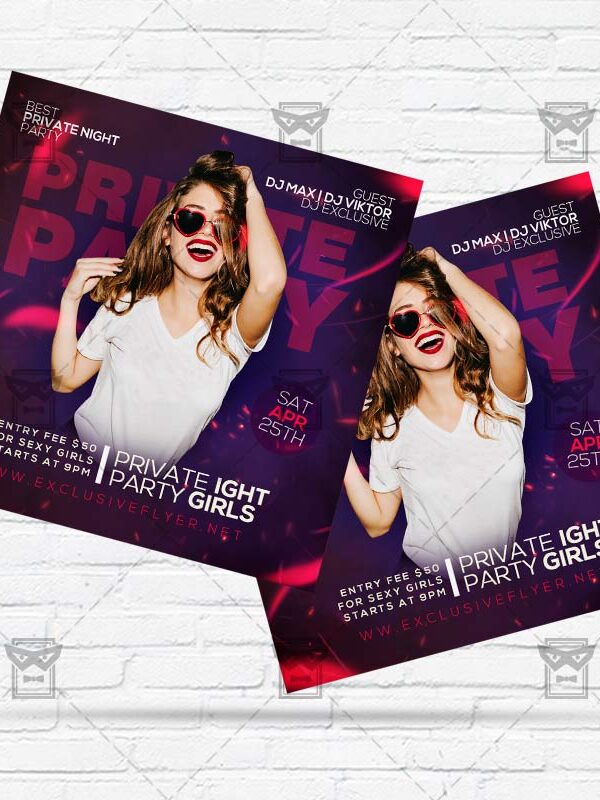 Private Party - Flyer PSD Template