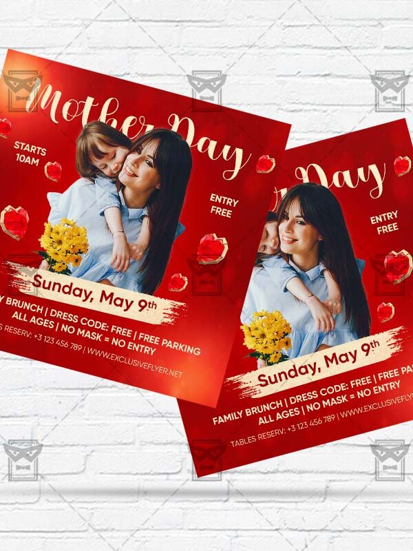 Mother Day - Flyer PSD Template