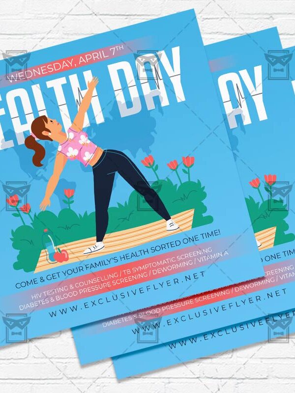 World Health Day - Flyer PSD Template