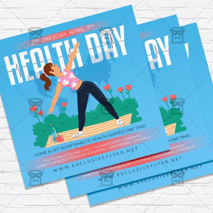 World Health Day - Flyer PSD Template