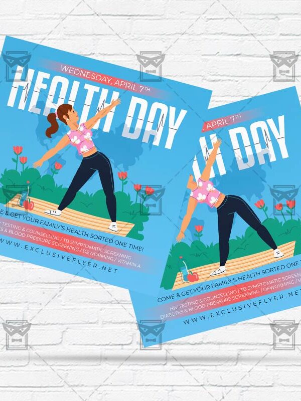 World Health Day - Flyer PSD Template
