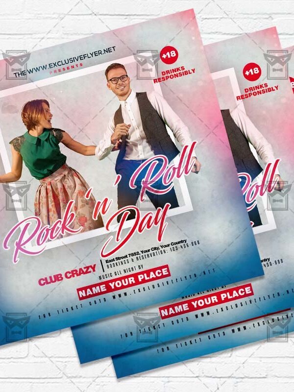 Rock-n-Roll Day - Flyer PSD Template