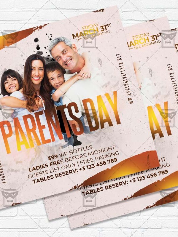 Global Day of Parents - Flyer PSD Template