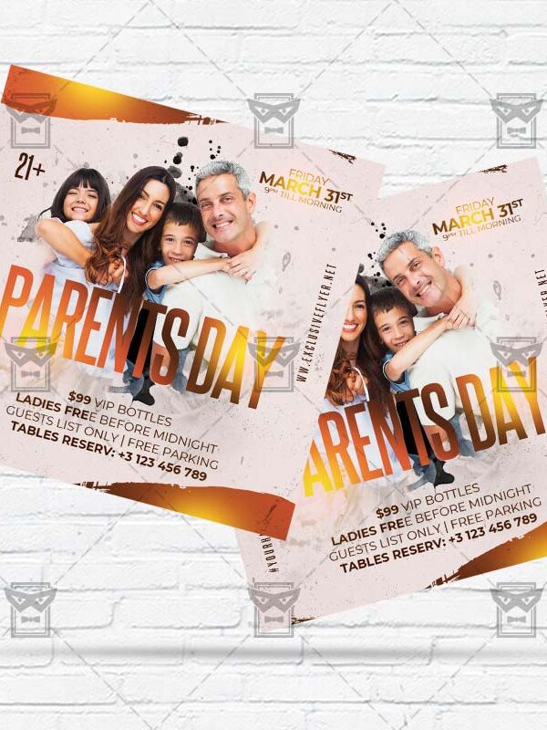 Global Day of Parents - Flyer PSD Template