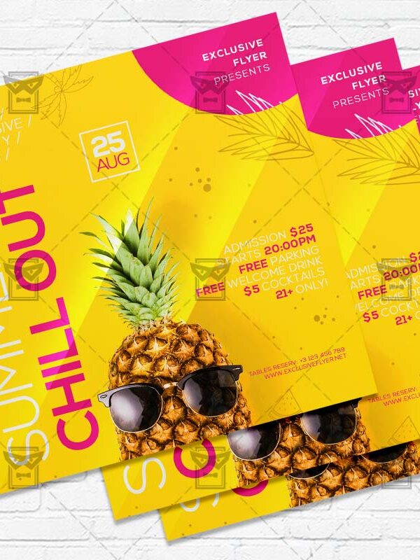 Summer Chillout - Flyer PSD Template