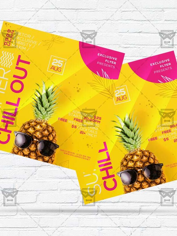 Summer Chillout - Flyer PSD Template