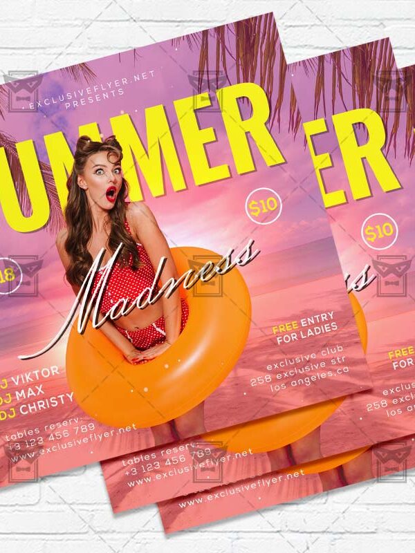 Summer Madness - Flyer PSD Template