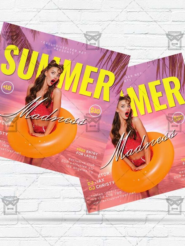 Summer Madness - Flyer PSD Template