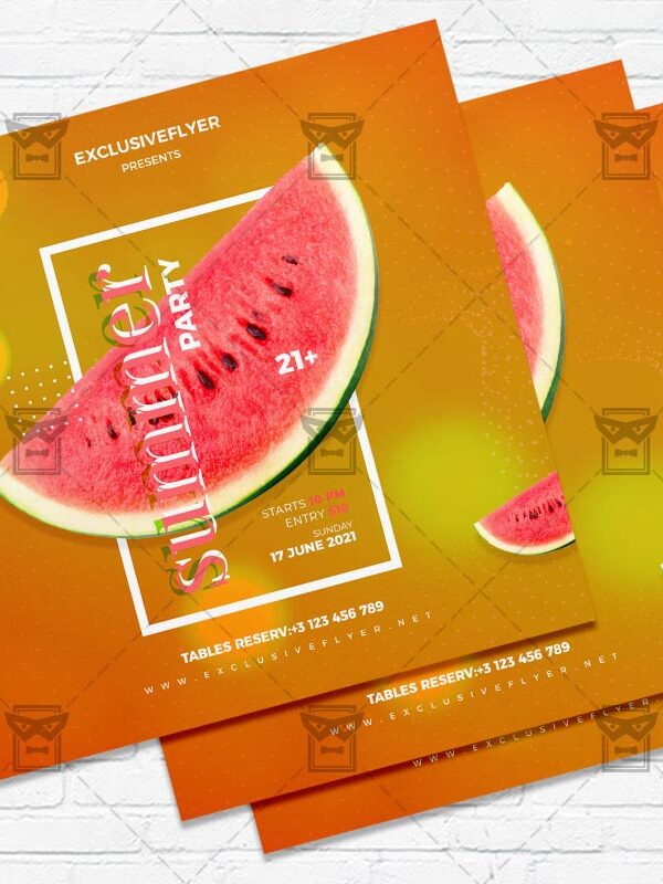 Summer Party - Flyer PSD Template