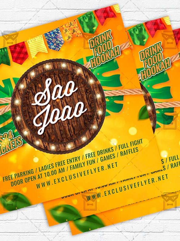 Festa de São João - Flyer PSD Template