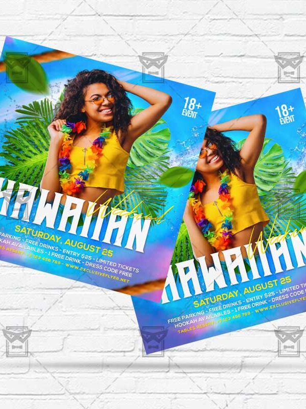 Hawaiian Weekend - Flyer PSD Template