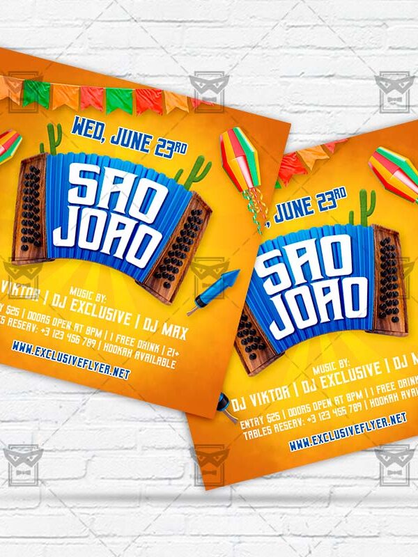 Sao Joao - Flyer PSD Template