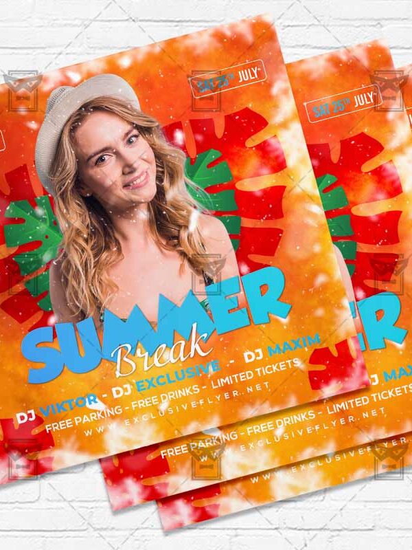 Summer Break - Flyer PSD Template