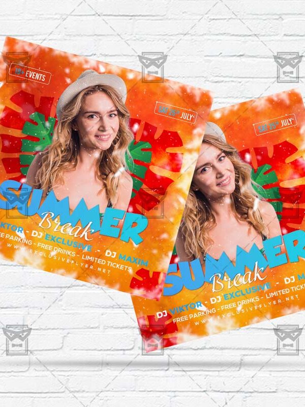 Summer Break - Flyer PSD Template