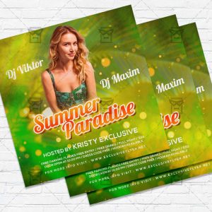 Summer Paradise - Flyer PSD Template