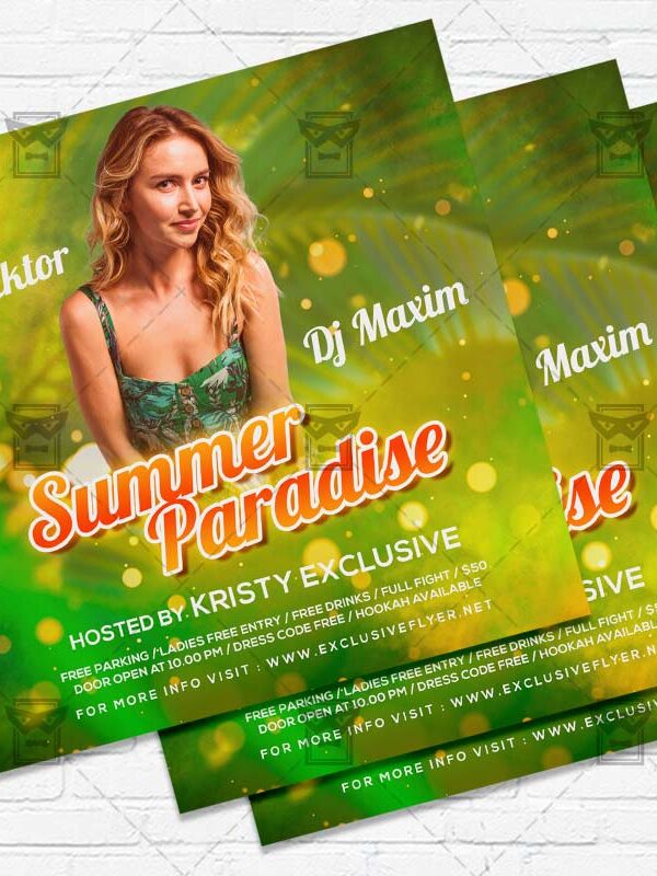Summer Paradise - Flyer PSD Template