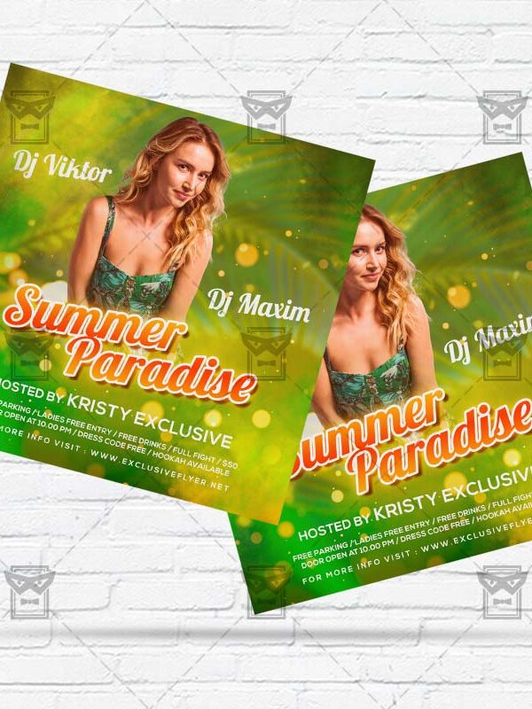 Summer Paradise - Flyer PSD Template