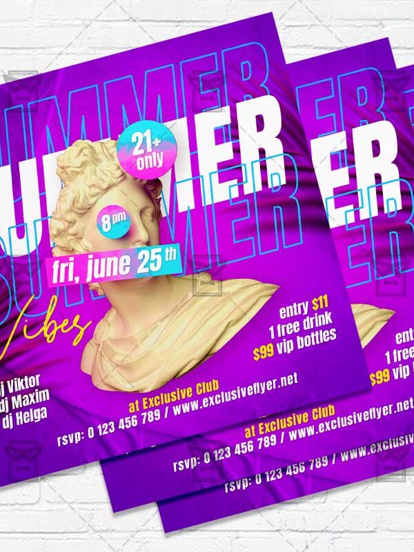 Summer Vibe - Flyer PSD Template