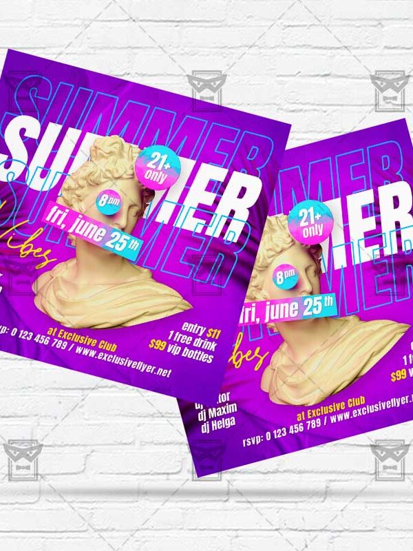 Summer Vibe - Flyer PSD Template